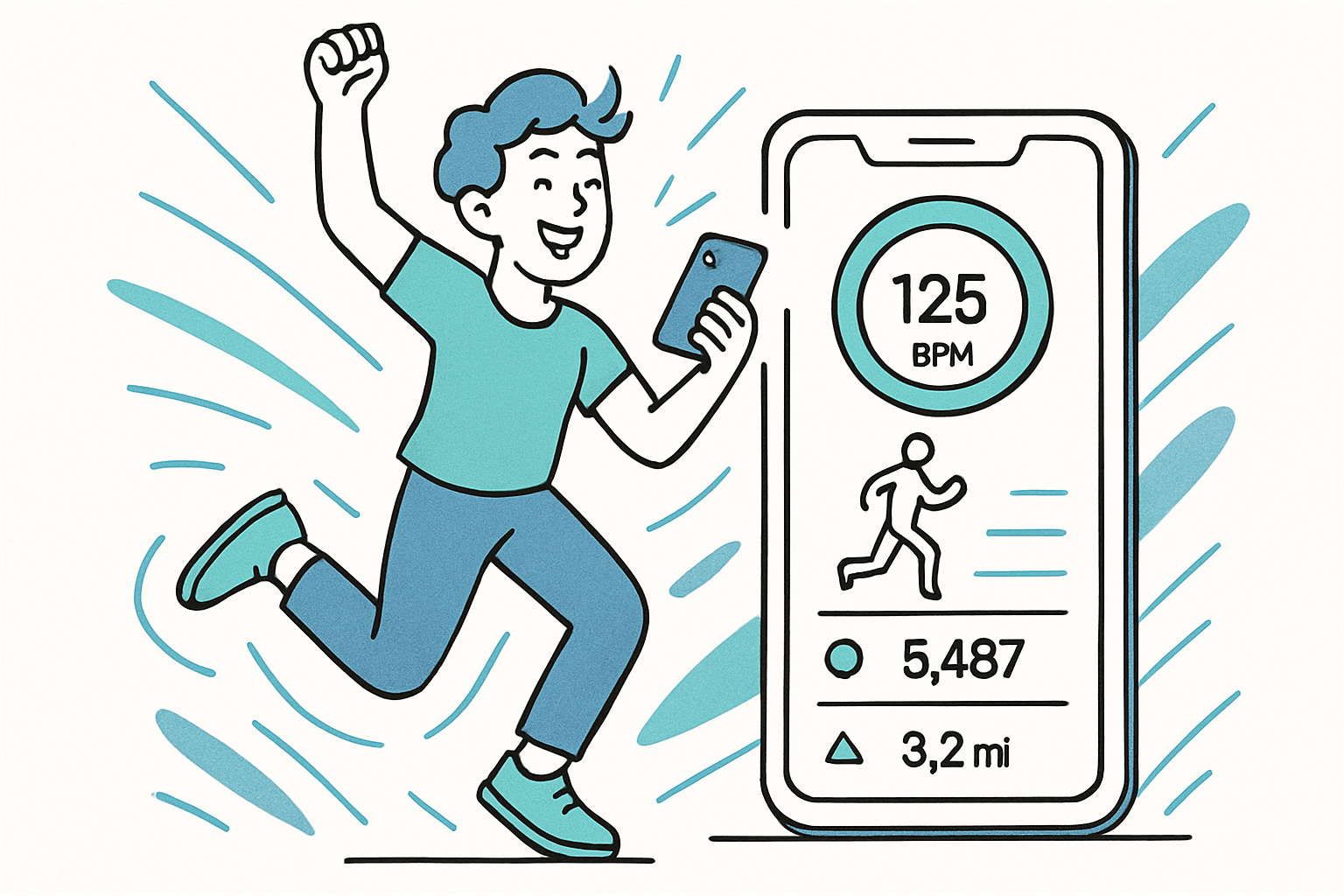 Person using LeapStudio app